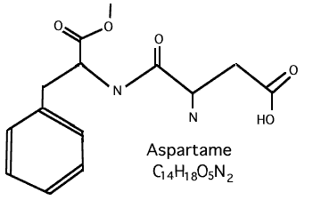 Aspartame Formaldehye Molecule